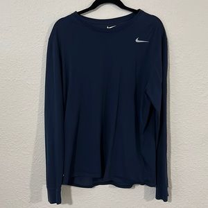 One grey and one navy Nike long sleeve XL